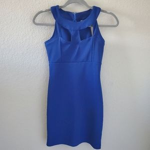 FCNY front cut out bodycon mini dress